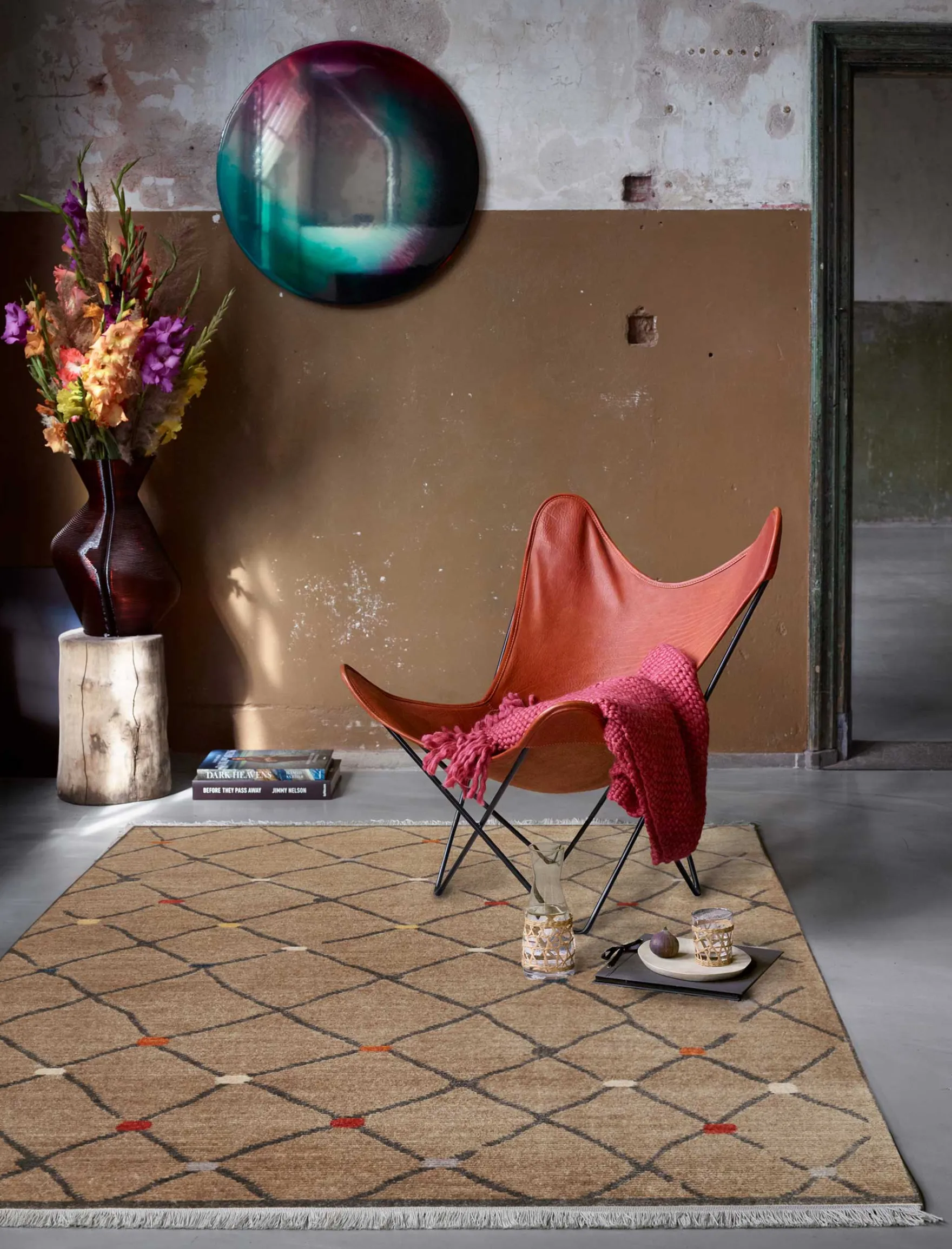 Teppich Braun Kurzflor B-Ware "Marché Bonsecours" WECONhome