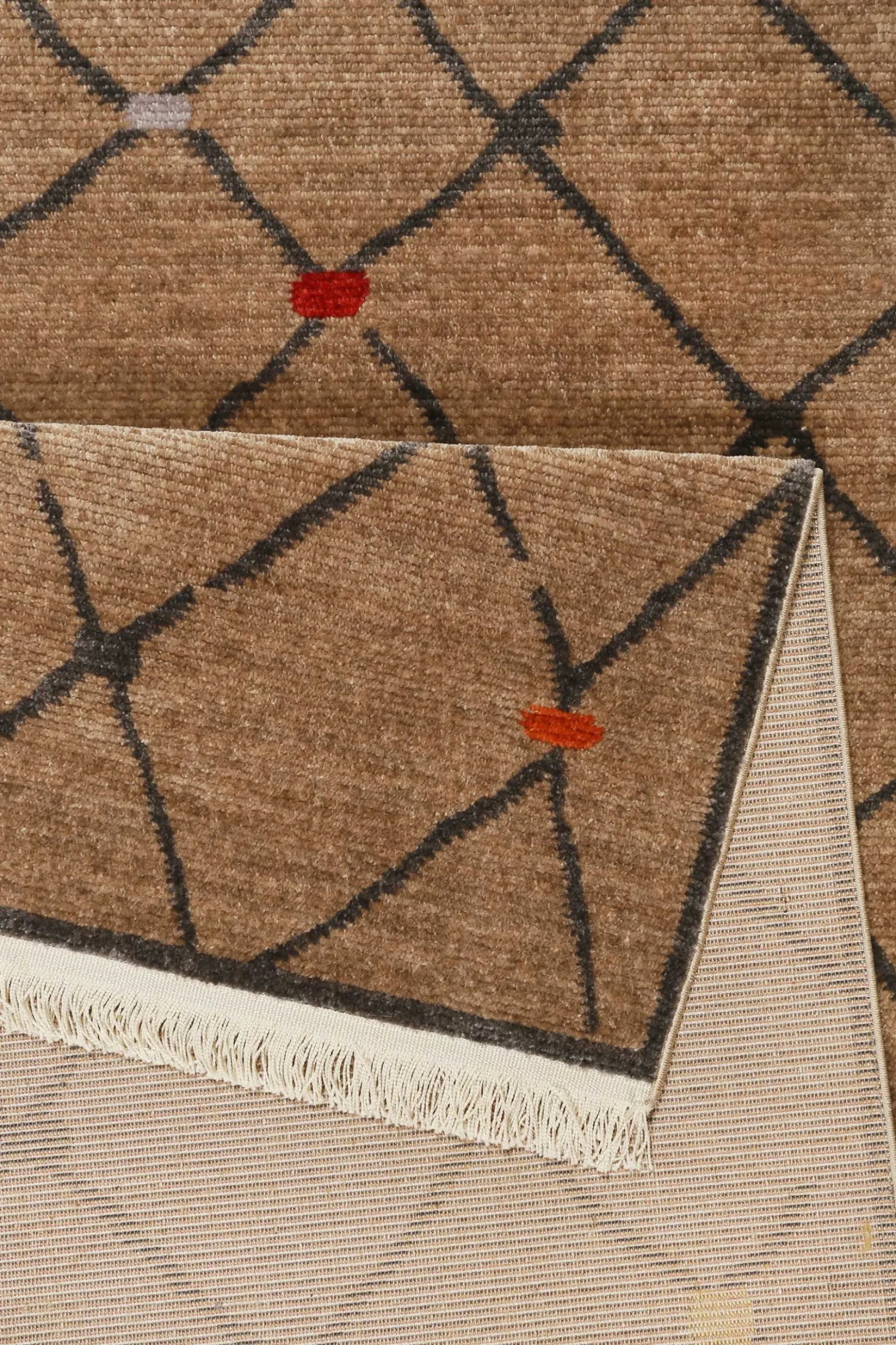 Teppich Braun Kurzflor B-Ware "Marché Bonsecours" WECONhome