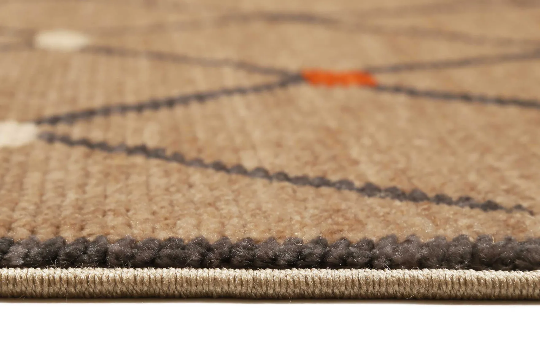 Teppich Braun Kurzflor B-Ware "Marché Bonsecours" WECONhome