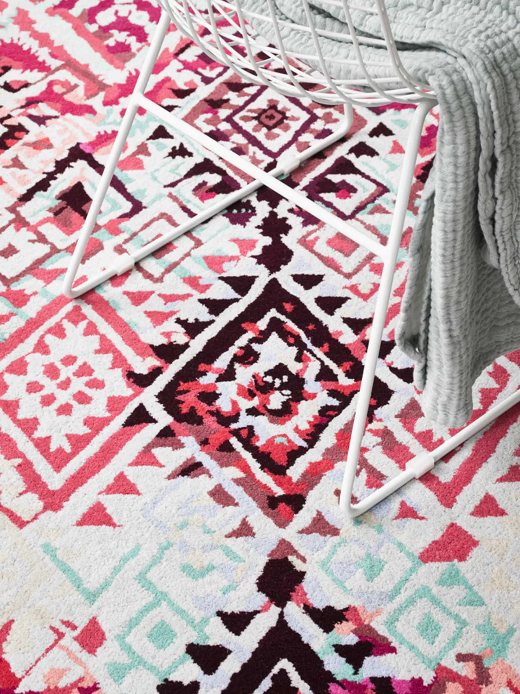 Teppich Bunt aus Wolle "Love Vintage" Accessorize