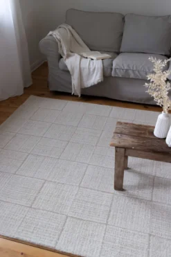 Teppich Creme Beige aus Naturfasern 