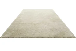 Teppich Creme Beige meliert Hochflor