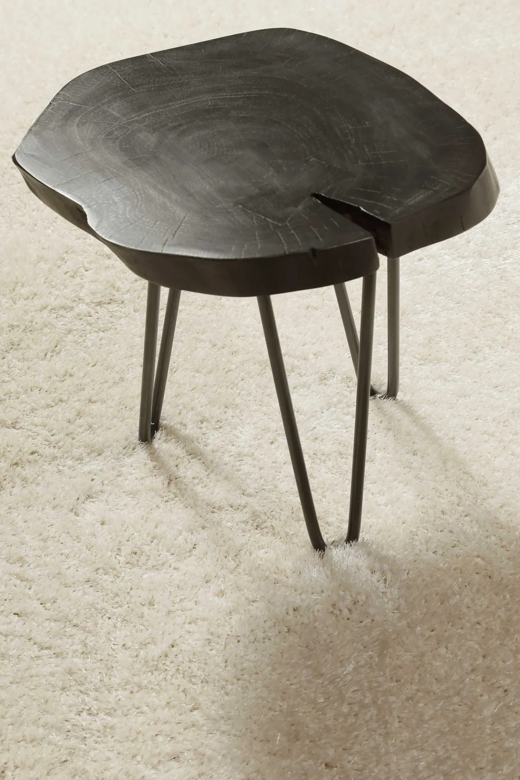 Teppich Creme Weiß Hochflor "Flavio" Homie Living