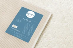 Teppich Creme Weiß Hochflor