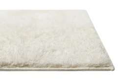 Teppich Creme Weiß Hochflor
