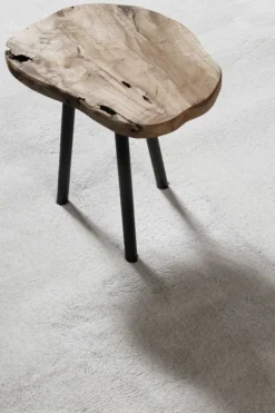 Teppich Creme Weiß Hochflor 
