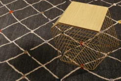 Teppich Dunkelgrau Kurzflor B-Ware "Marché Bonsecours" WECONhome