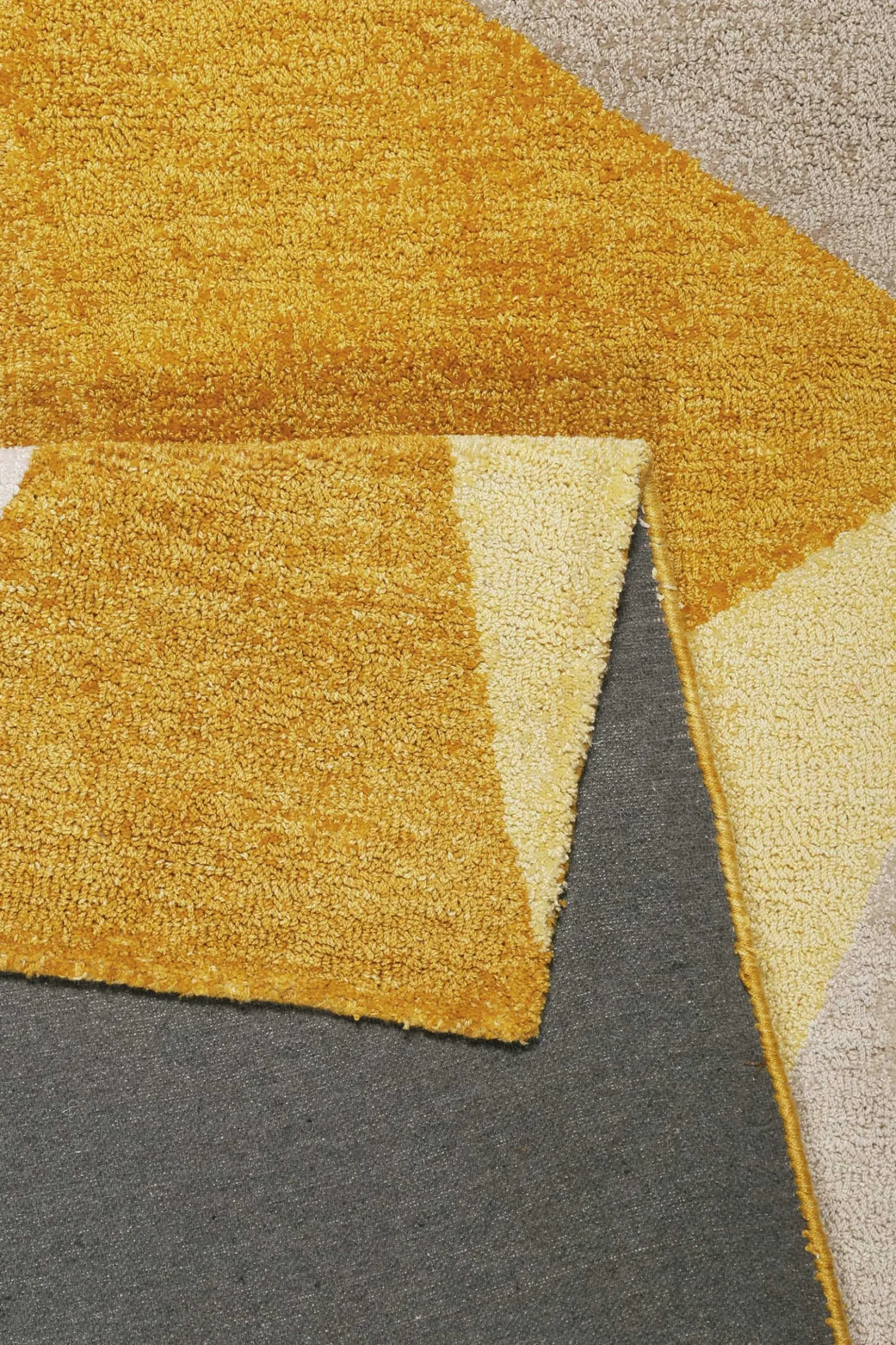 Teppich Gelb Gold Kurzflor "Next Time 2.0" WECONhome