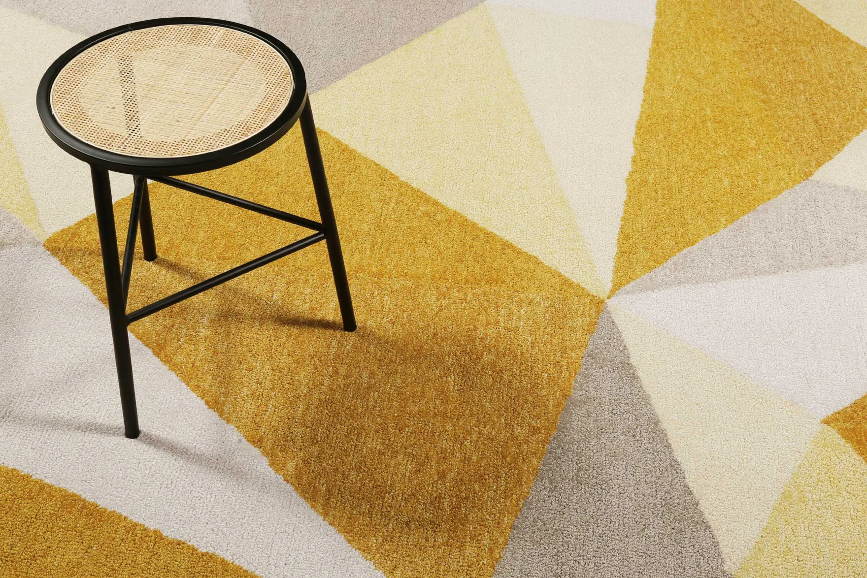Teppich Gelb Gold Kurzflor "Next Time 2.0" WECONhome