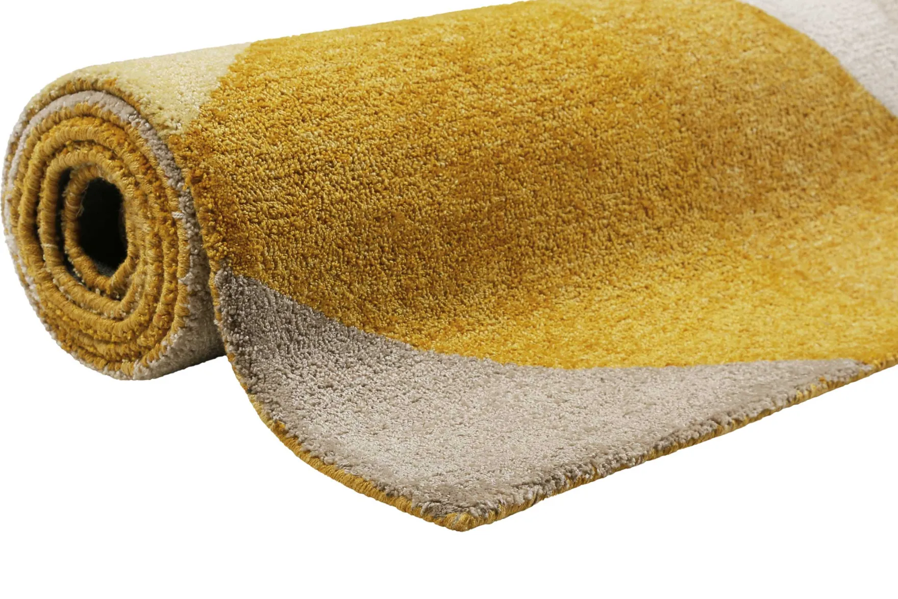 Teppich Gelb Gold Kurzflor "Next Time 2.0" WECONhome