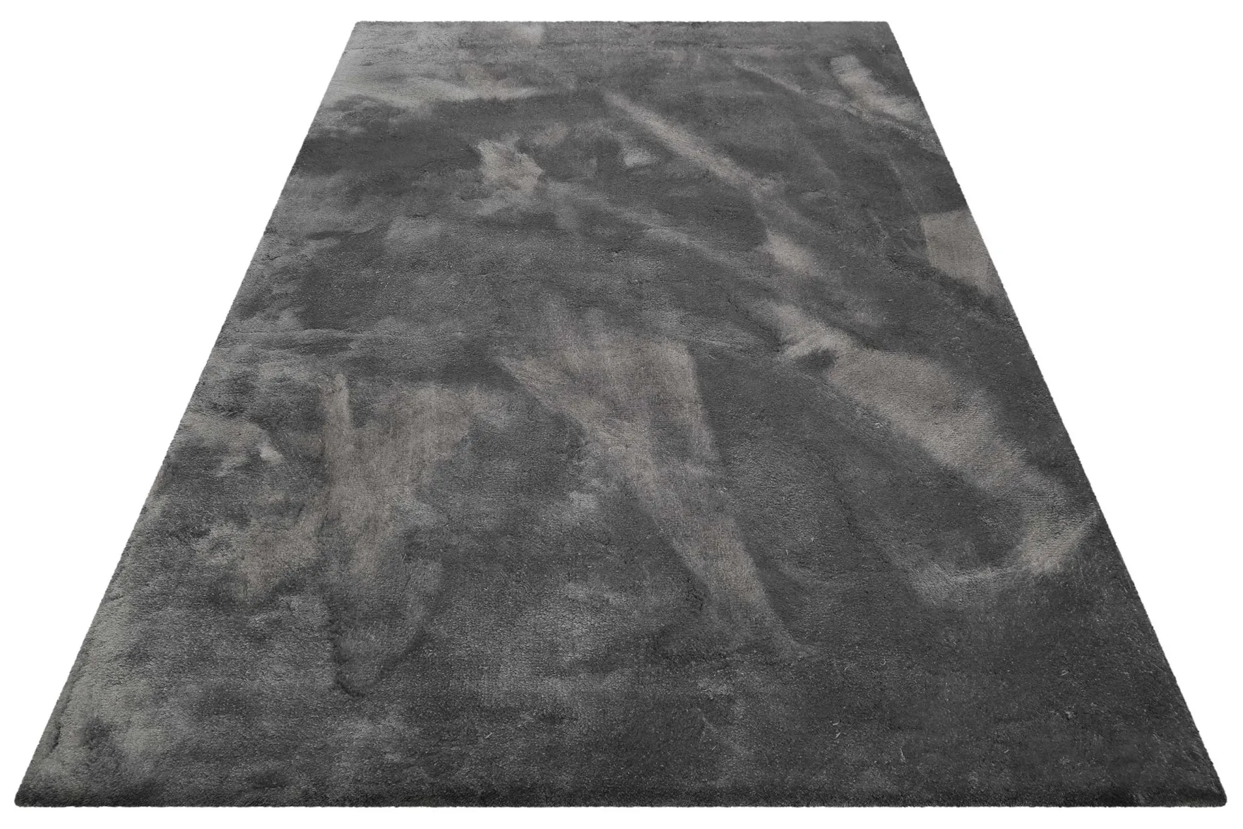 Teppich Grau Anthrazit Hochflor "Vanessa" WECONhome Basics