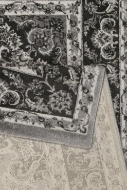 Teppich Grau Anthrazit Kurzflor 