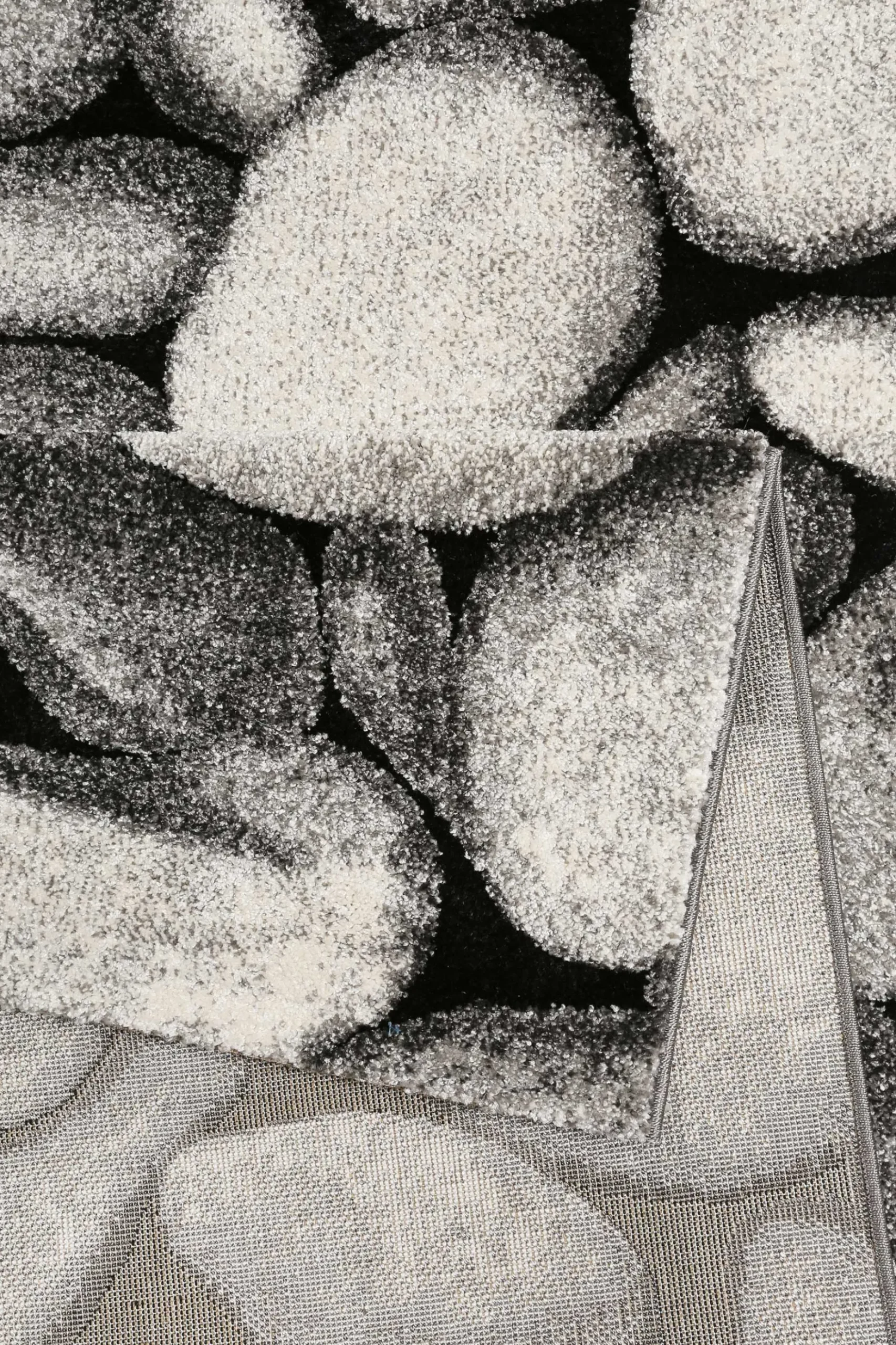 Teppich Grau Anthrazit Kurzflor "Stony Island" WECONhome