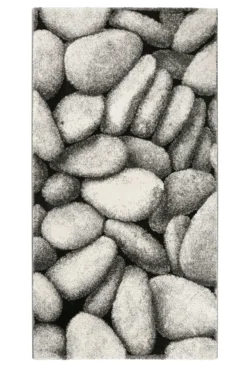 Teppich Grau Anthrazit Kurzflor