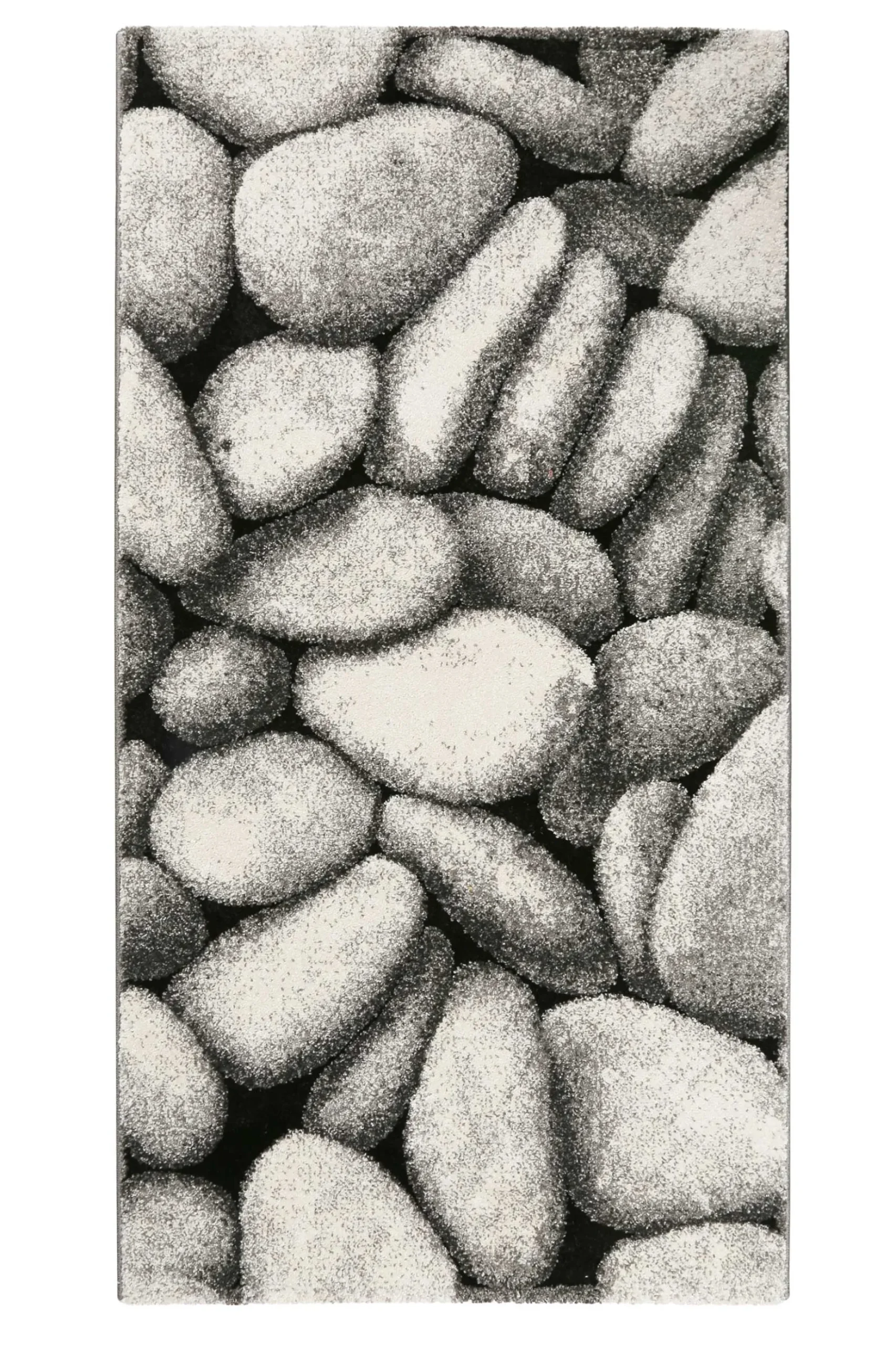 Teppich Grau Anthrazit Kurzflor "Stony Island" WECONhome