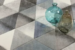 Teppich Grau Blau