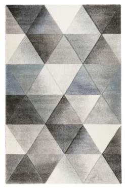 Teppich Grau Blau