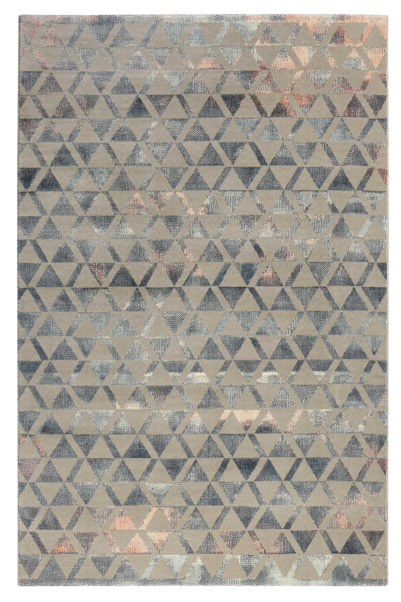 Teppich Grau Blau Rosa Kurzflor "Pearl 2.0" WECONhome