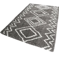 Teppich Grau Hochflor "Boho&Scandic Yagour" WECONhome