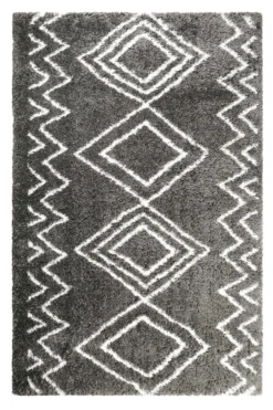 Teppich Grau Hochflor "Boho&Scandic Yagour" WECONhome