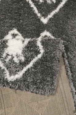 Teppich Grau Hochflor "Boho&Scandic Ayachi" WECONhome