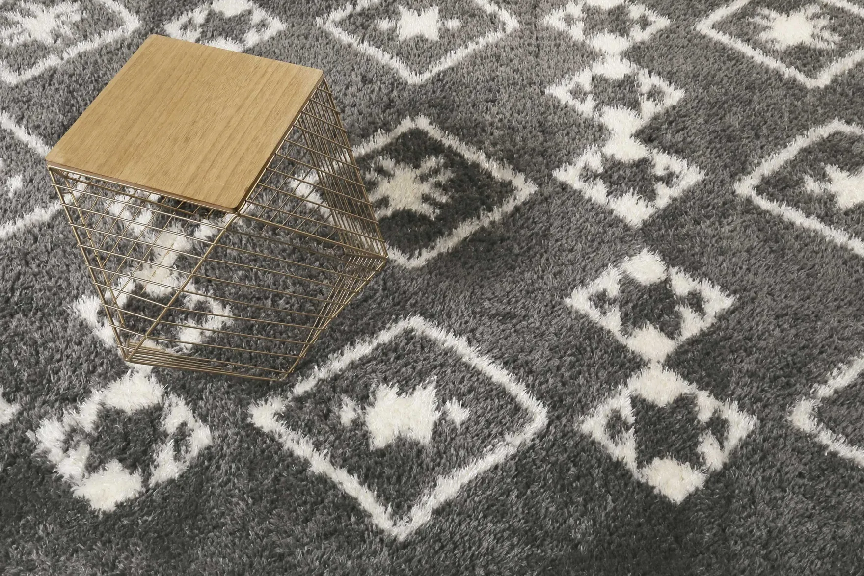 Teppich Grau Hochflor "Boho&Scandic Ayachi" WECONhome