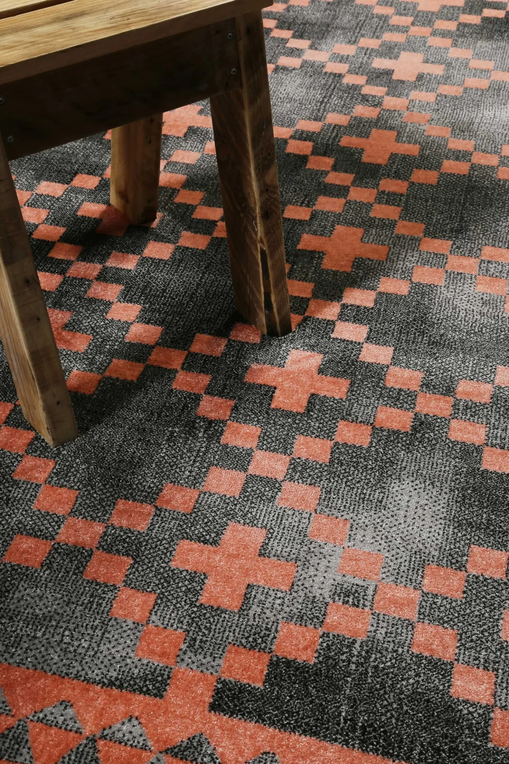 Teppich Grau Koralle Kurzflor "Pleasure 2.0" WECONhome