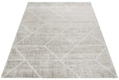 Teppich Grau Sand Kurzflor