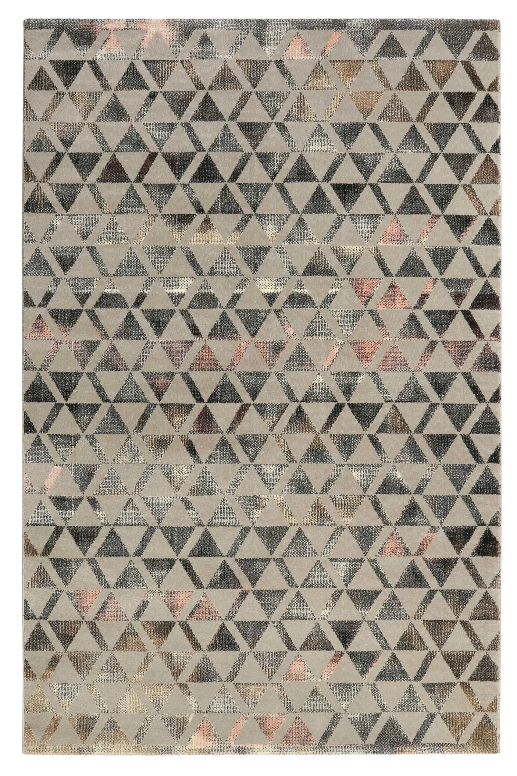 Teppich Grau Schwarz Rosa Kurzflor "Pearl 2.0" WECONhome