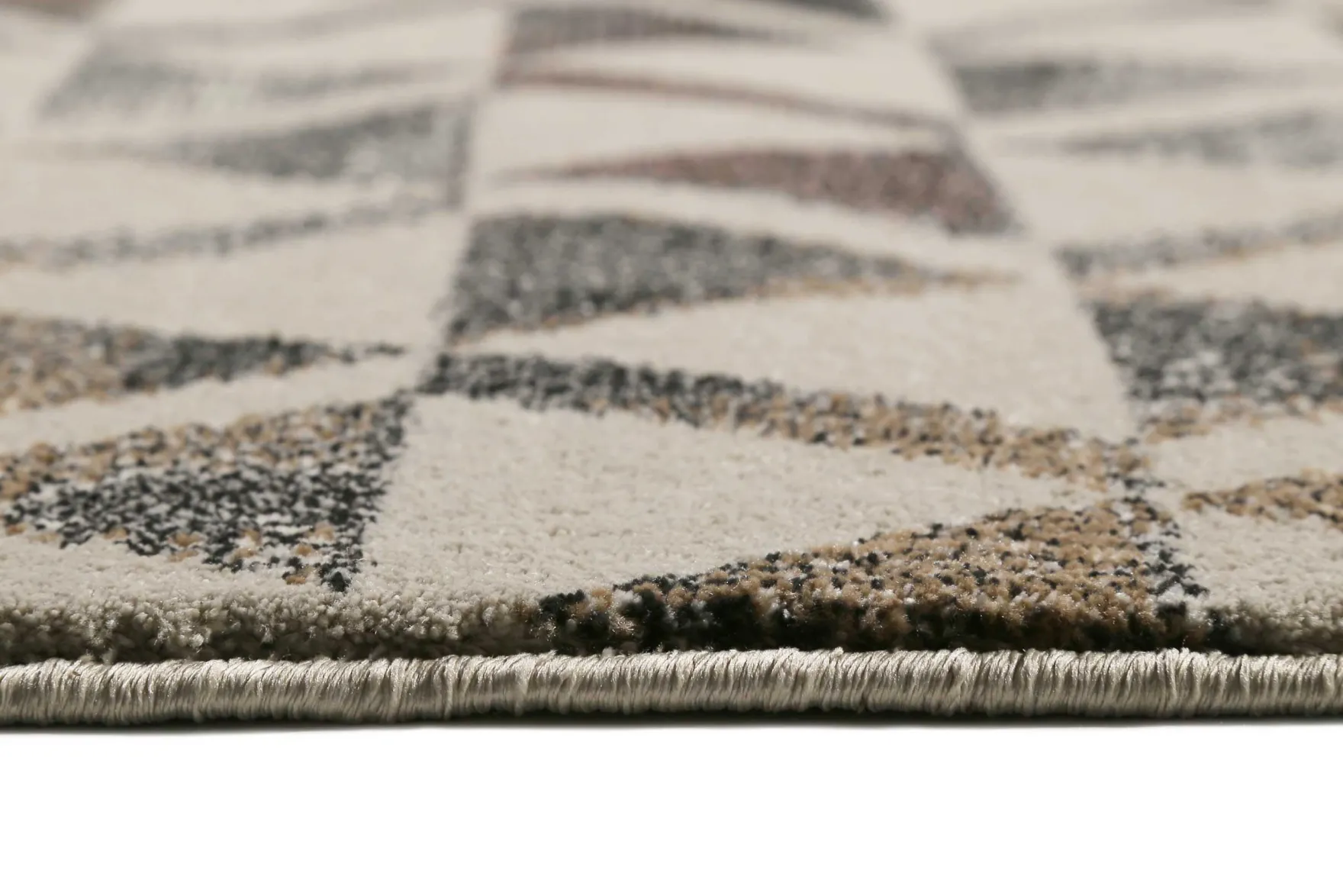 Teppich Grau Schwarz Rosa Kurzflor "Pearl 2.0" WECONhome
