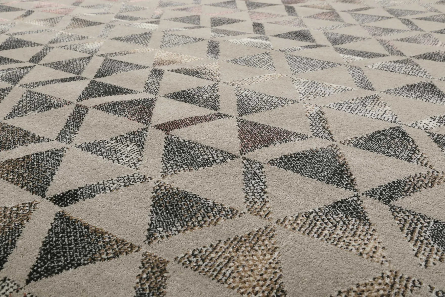 Teppich Grau Schwarz Rosa Kurzflor "Pearl 2.0" WECONhome