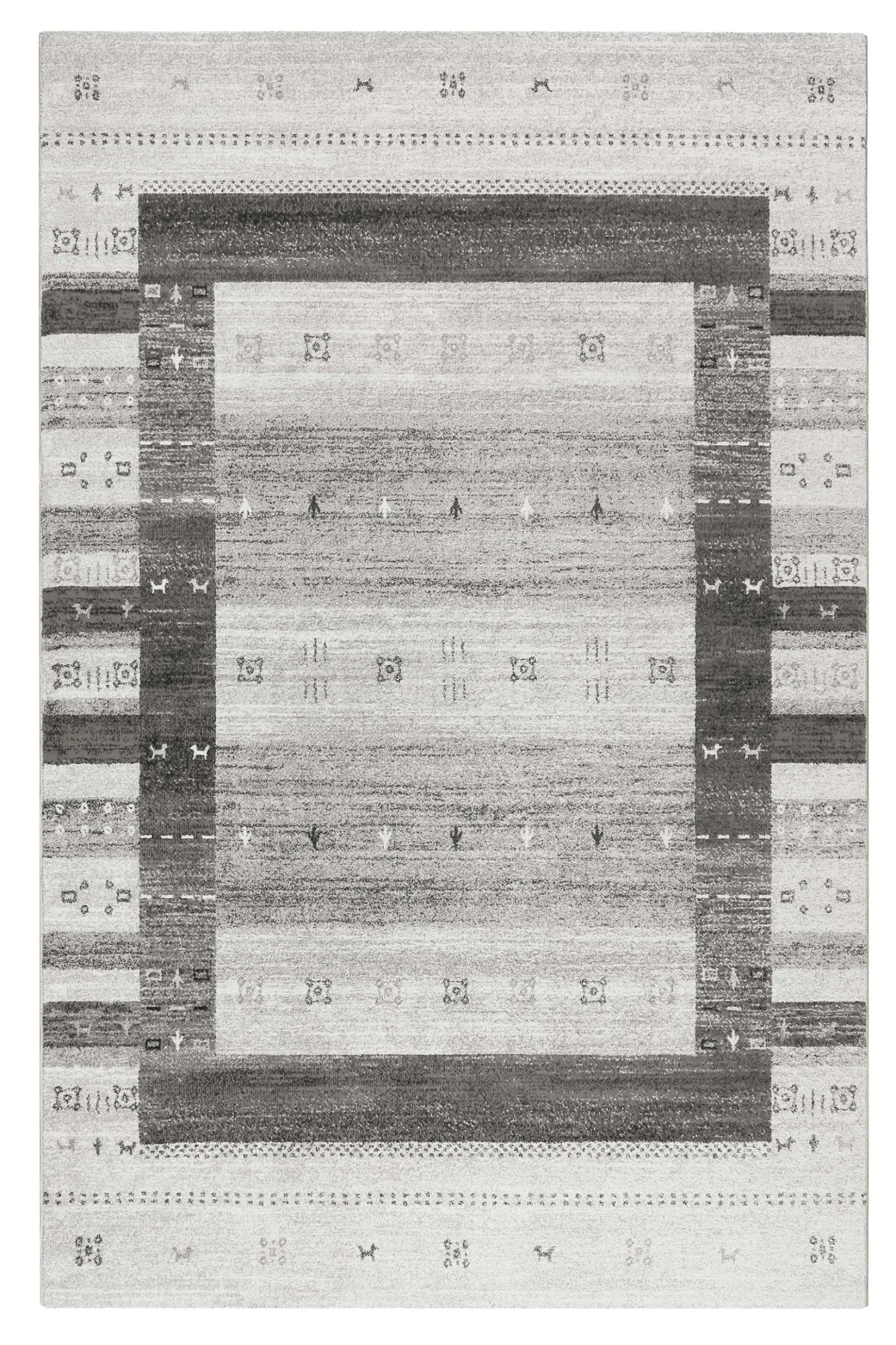 Teppich Grau Silber Kurzflor "Igor" WECONhome