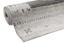 Teppich Grau Silber Kurzflor