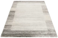 Teppich Grau Silber Kurzflor 