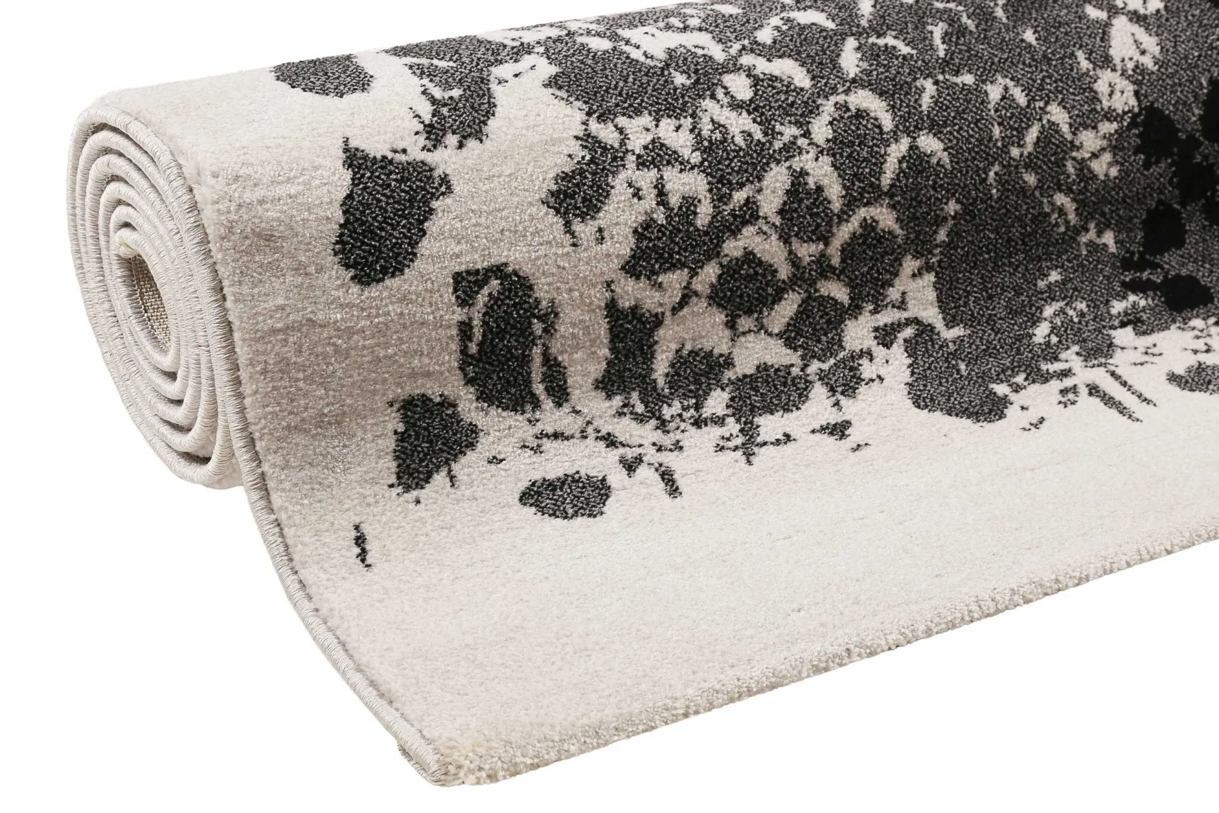 Teppich Grau Silber Kurzflor "Phyton" WECONhome