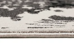 Teppich Grau Silber Kurzflor