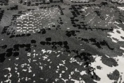 Teppich Grau Silber Kurzflor