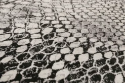 Teppich Grau Silber Kurzflor