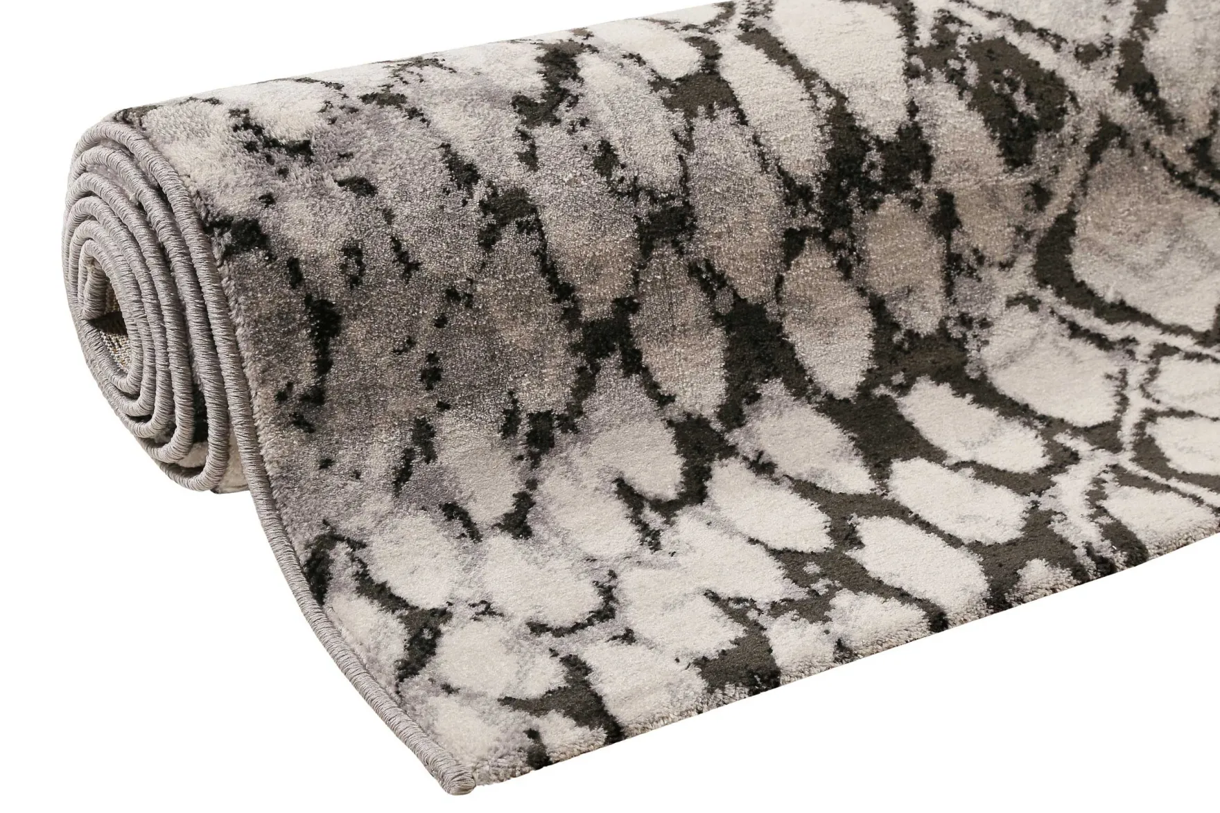 Teppich Grau Silber Kurzflor "Snake" WECONhome