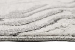 Teppich Grau Silber Kurzflor 