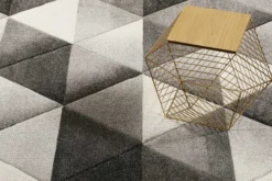 Teppich Grau Silber 
