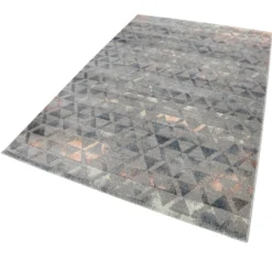 Teppich Grau Taupe Rosa Kurzflor "Pearl 2.0" WECONhome