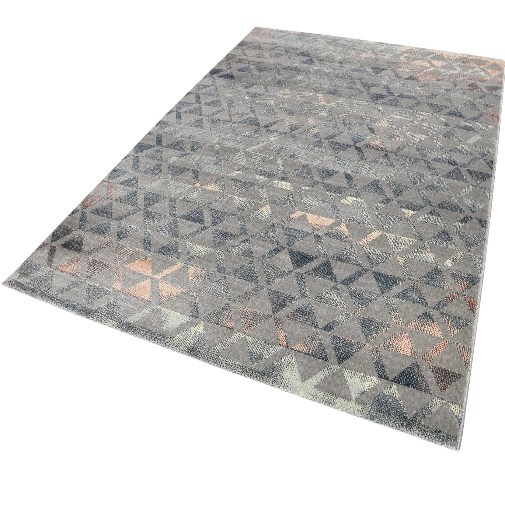 Teppich Grau Taupe Rosa Kurzflor "Pearl 2.0" WECONhome