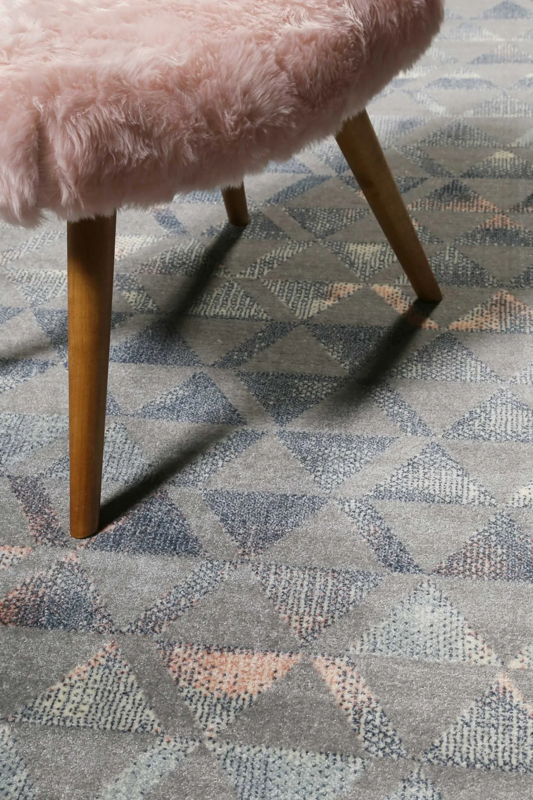 Teppich Grau Taupe Rosa Kurzflor "Pearl 2.0" WECONhome