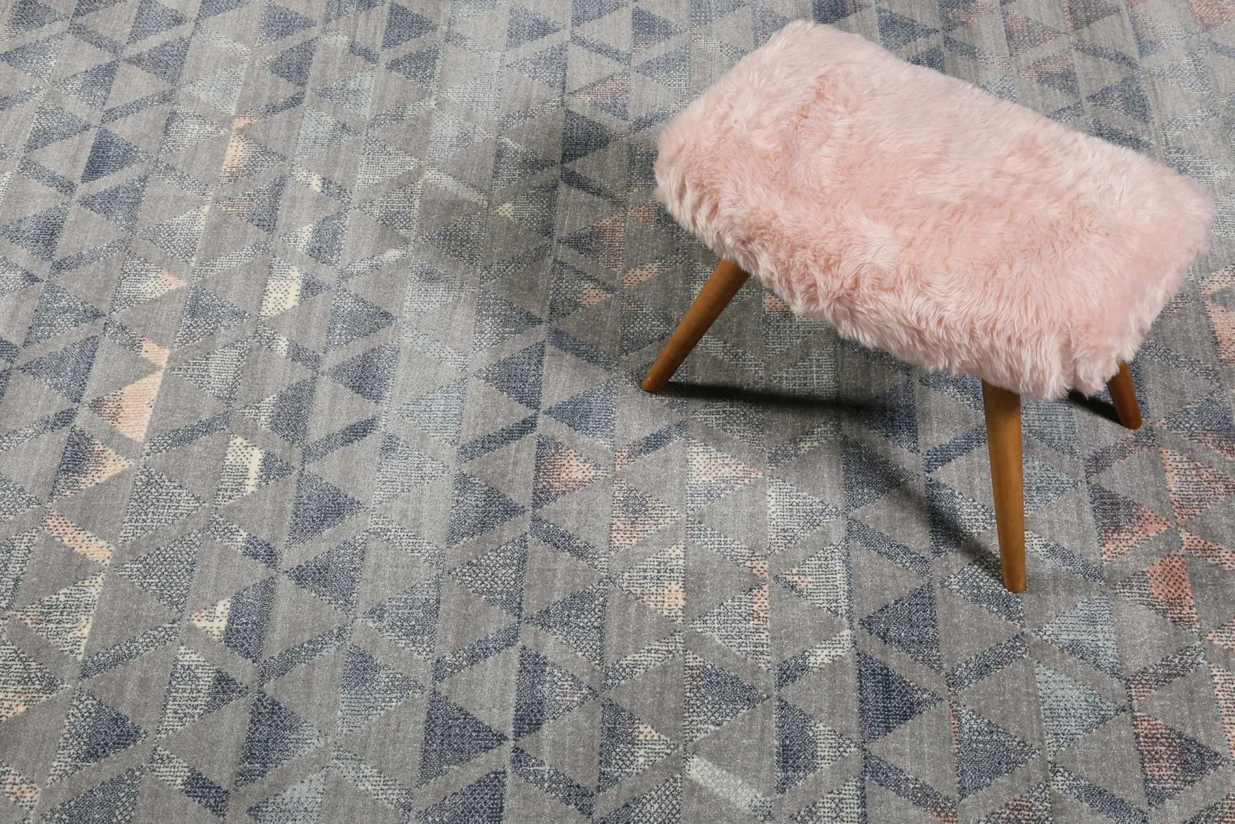 Teppich Grau Taupe Rosa Kurzflor "Pearl 2.0" WECONhome