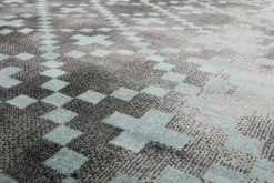 Teppich Grau Türkis Kurzflor "Pleasure 2.0" WECONhome
