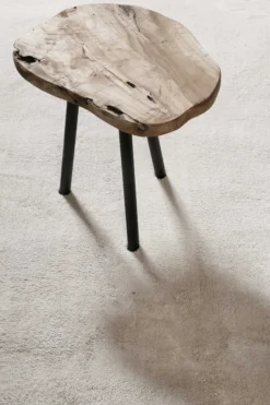 Teppich Hellbeige Hochflor