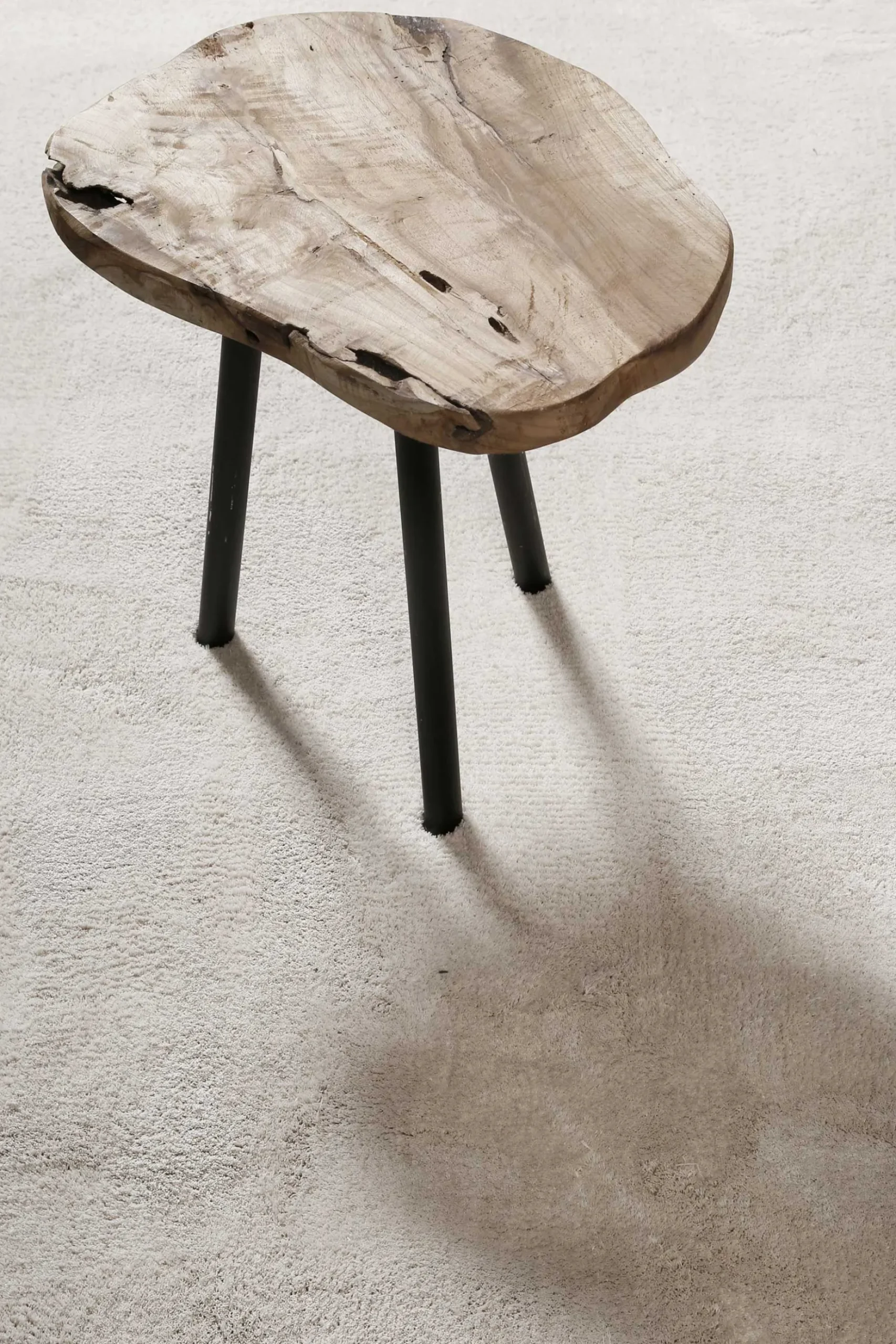 Teppich Hellbeige Hochflor "Sienna" Homie Living