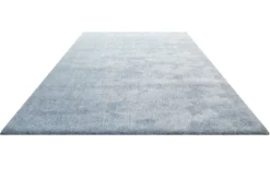 Teppich Hellblau meliert Hochflor