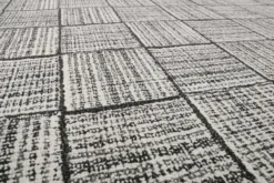Teppich Hellgrau aus Naturfasern 